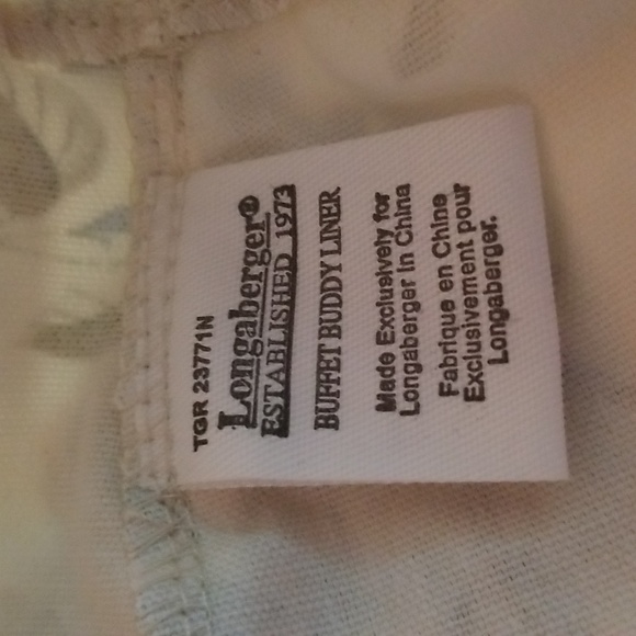 Fabric Longaberger liner buffet buddy liner Botanical Fields NWT - Picture 4 of 5